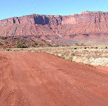 Red sand desert